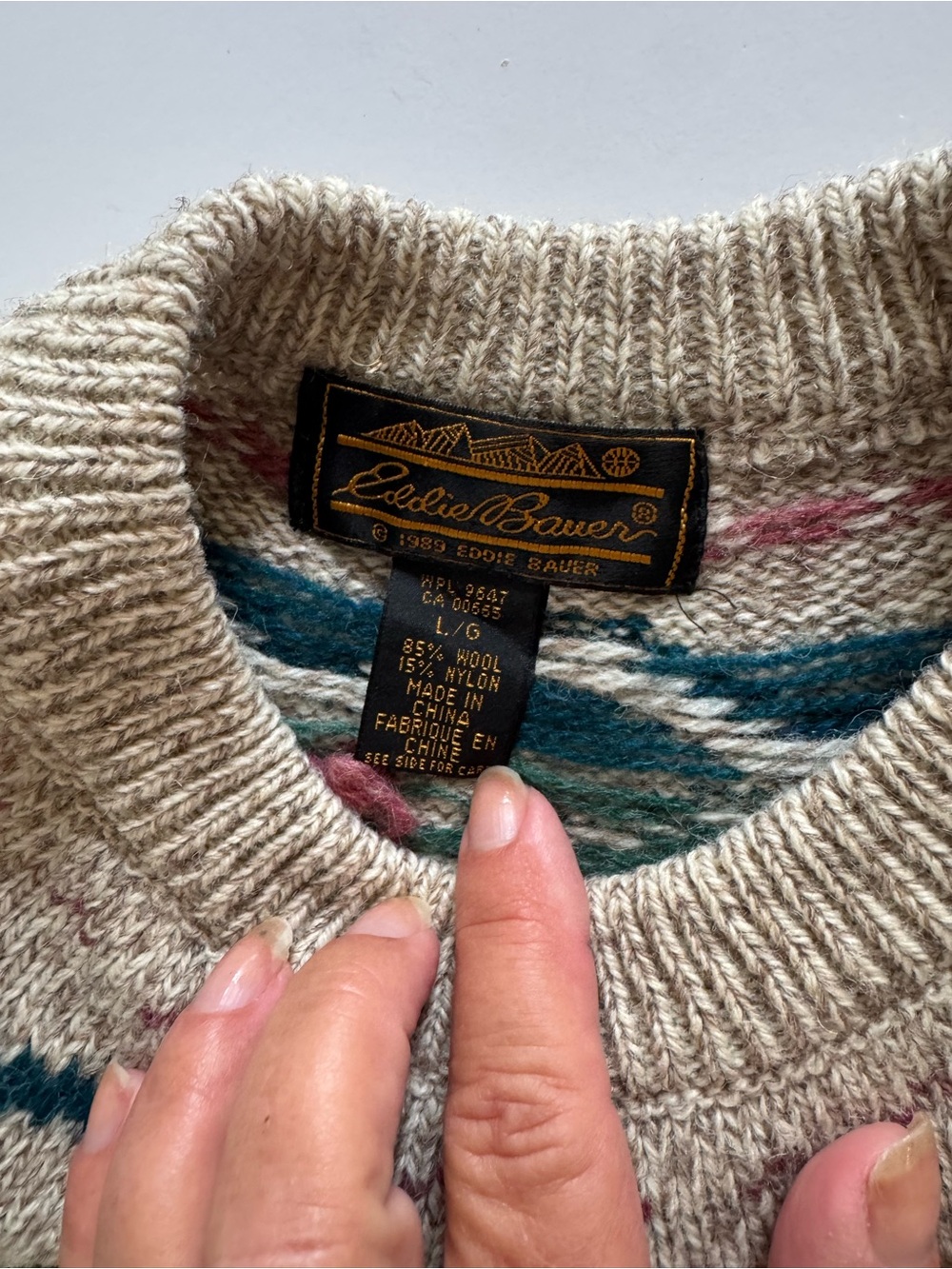🌸 Vintage Eddie Bauer Floral Knit Sweater
Size Large - Picture 7 of 9